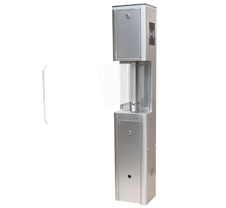 Automata lengőkapu plexi karral, 80cm, INOX ház, TS-SBT2000S-SS